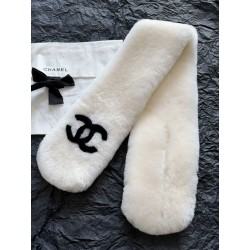 샤넬 CHANEL 머플러 White 90cm