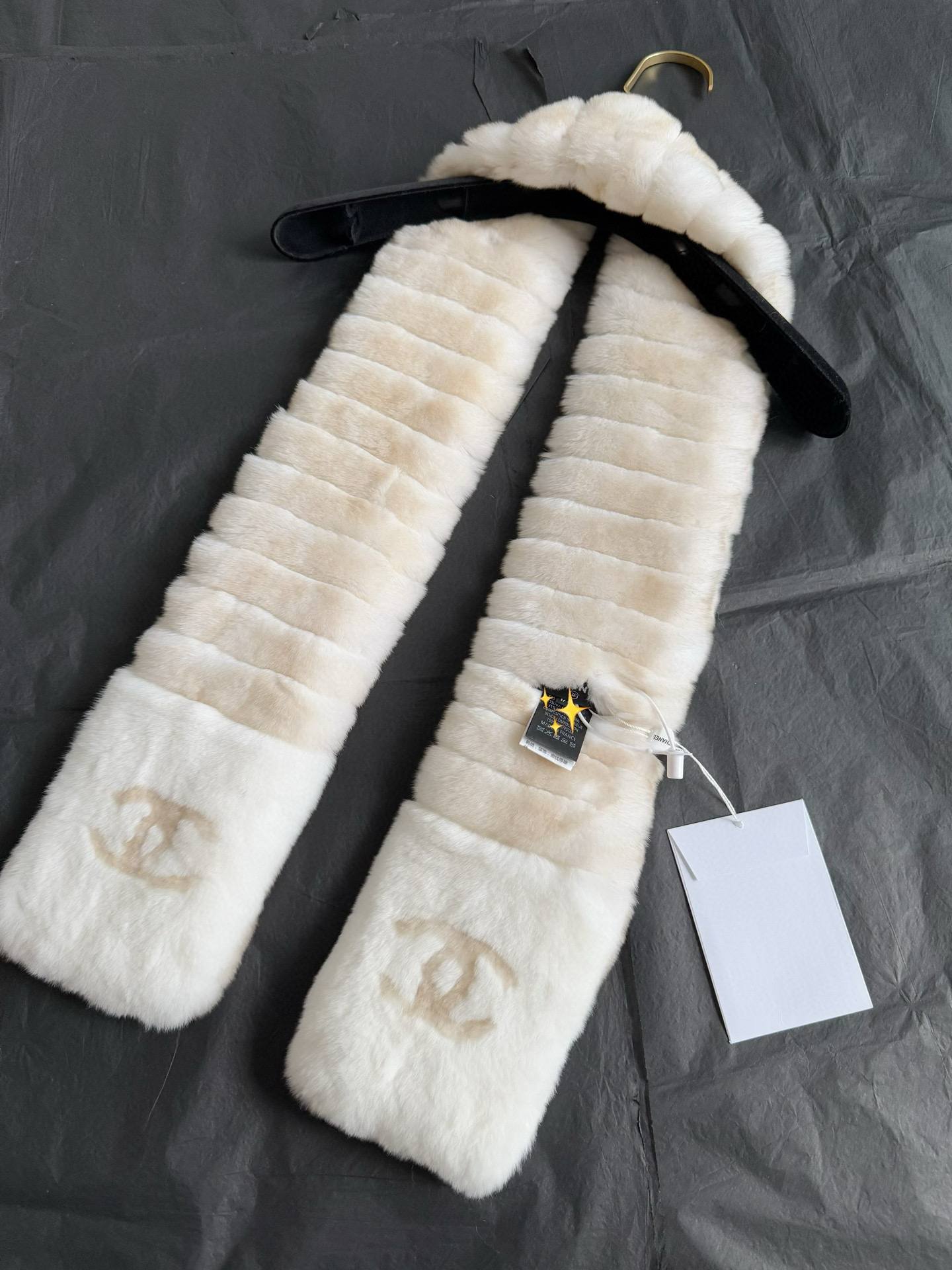 샤넬 CHANEL 머플러 Apricot 130cm