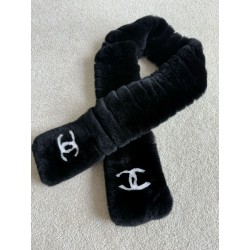 샤넬 CHANEL 머플러 Black 130cm