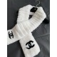 샤넬 CHANEL 머플러 White 130cm