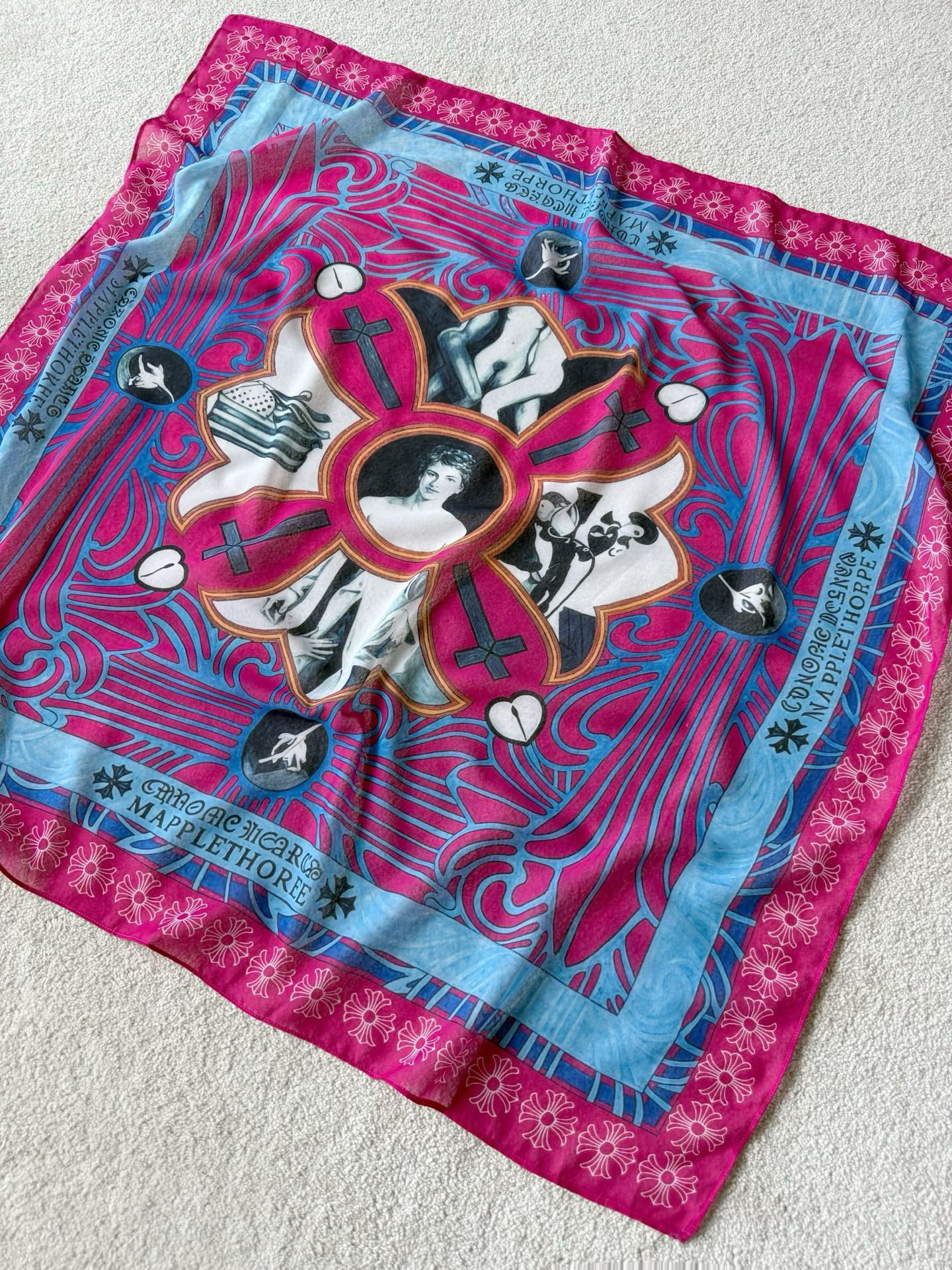 크롬하츠 Chrome Hearts Scarf/스커프(실크) 90cm