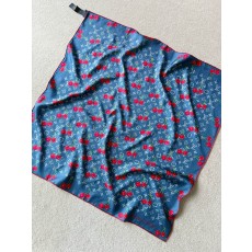 루이비통 Louis Vuitton Scarf 스커프(실크) Blue 90cm