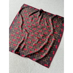 루이비통 Louis Vuitton Scarf 스커프(실크) Coffee 90cm