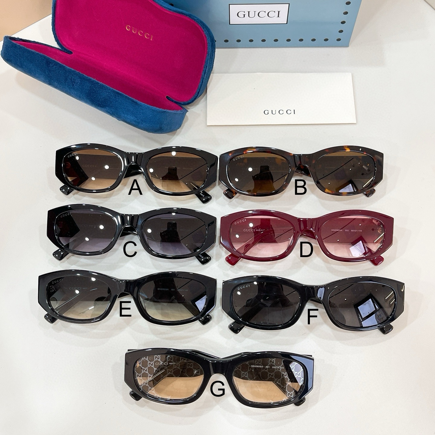 구찌 Gucci GG2068SA 55口21-145