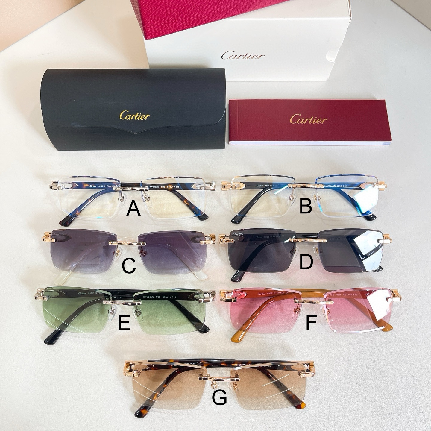 까르띠에 Cartier CT0582S 56口19-145