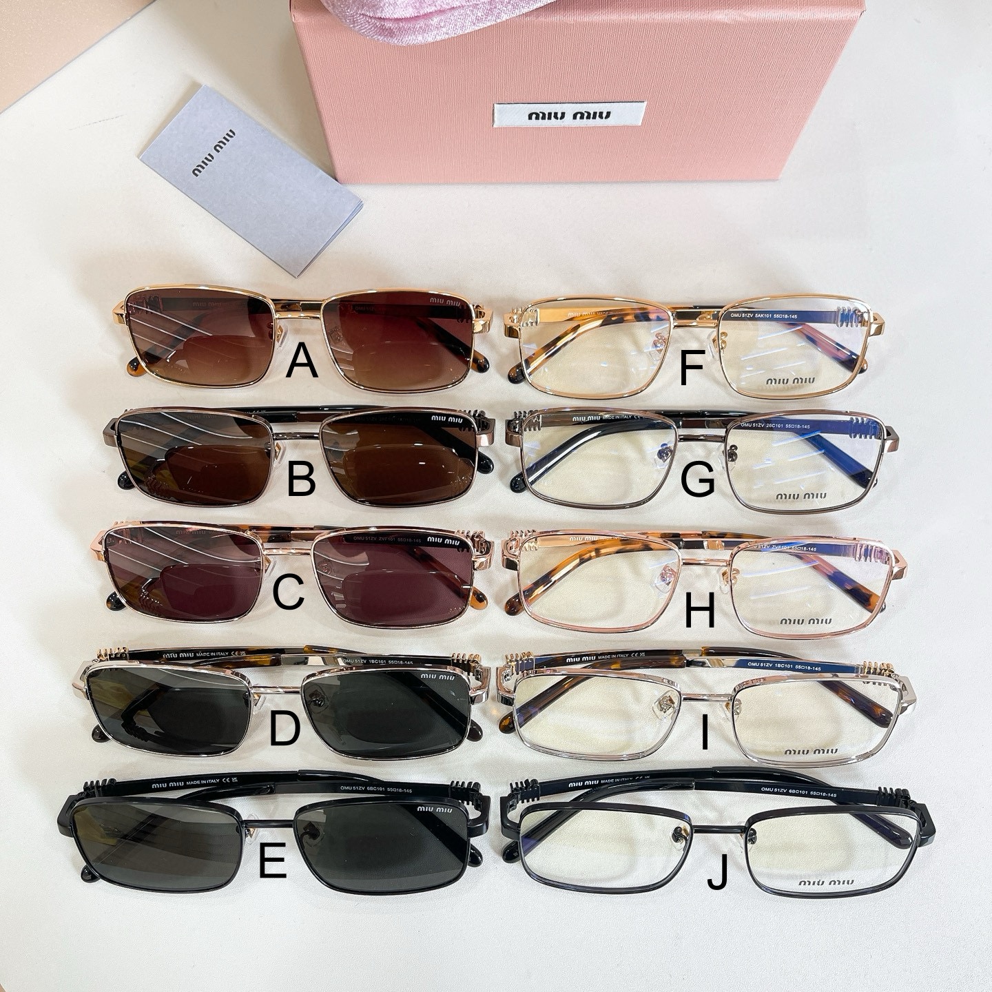 미우 미우 MIU MIU OMU 51ZV 55口18-145