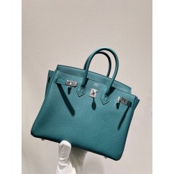 에르메스 Hermes Kelly 25cm Germany Leather Z6 Malachite/silver