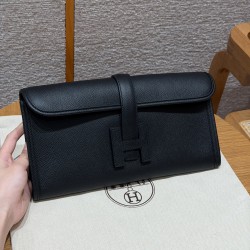 에르메스 Hermes  Jige Elan 29cm Epsom 89 Noir