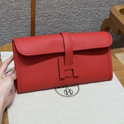 에르메스 Hermes  Jige Elan 29cm Epsom S3 Rouge Cpeur