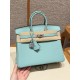 에르메스 Hermes Birkin 25cm Togo 7V Lagon/silver