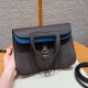 에르메스 Hermes Halzan 25cm clemence 3S Macassar and B3 Blue Zanzibar/gold