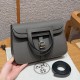 에르메스 Hermes Halzan 25cm clemence 8F Girs Etain/gold