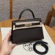 에르메스 Hermes Mini Kelly 19cm Madame 46 Ebene/gold