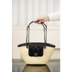 샤넬 CHANEL 26C AS5951 스몰 쇼핑백 Black 40cm