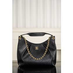 샤넬 CHANEL 26C AS6016 Hobo Black 35cm