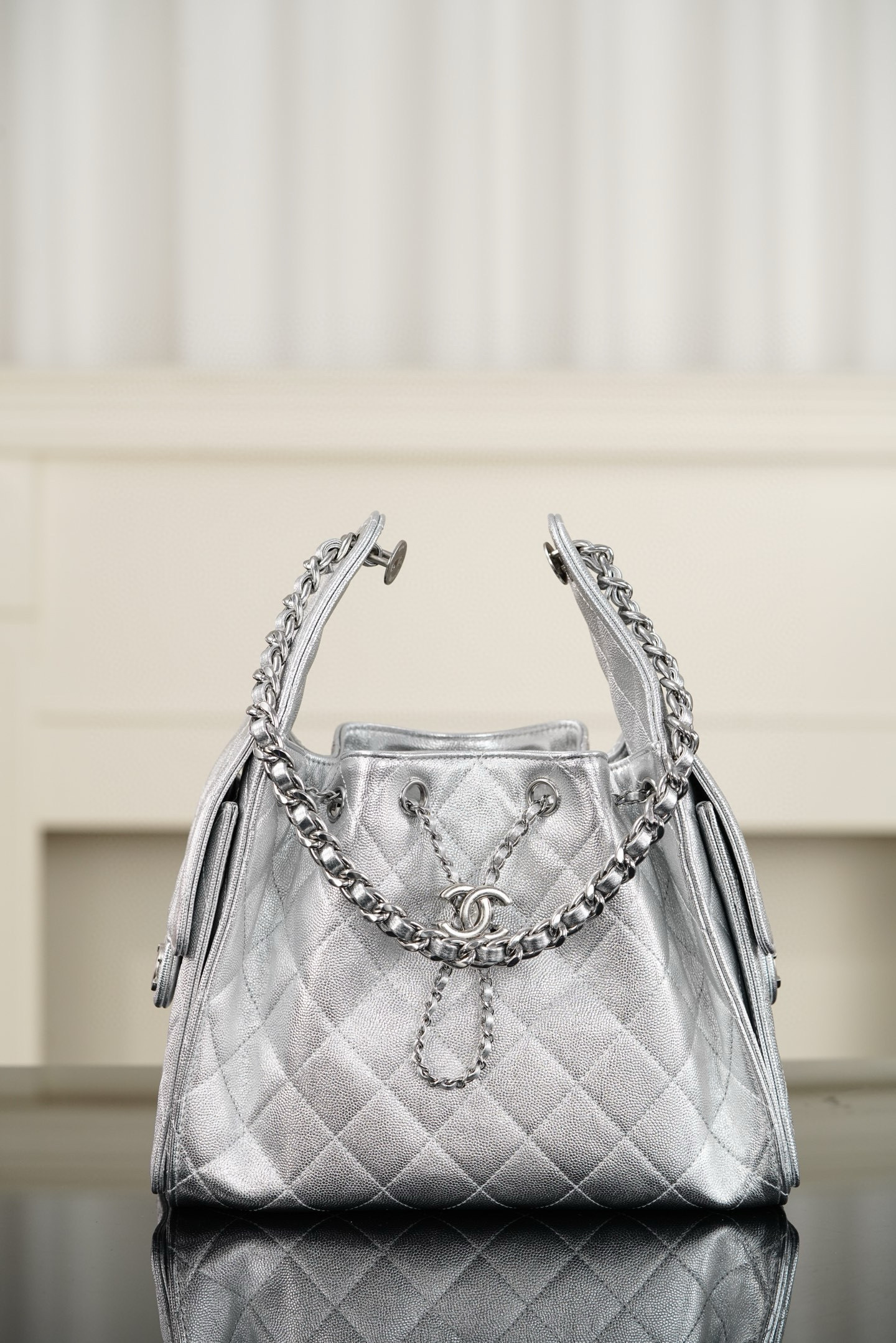 샤넬 CHANEL 25s 25Small Handbag AS5293 silver 26cm