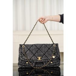 샤넬 Chanel 25k Hobo Black 45cm