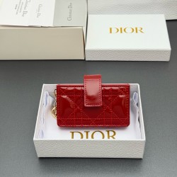 디올 Dior S0074 Lady Jasmine 카드 케이스 10.5cm