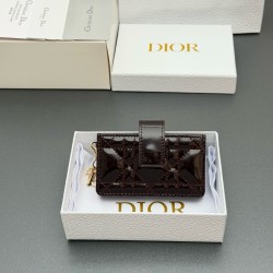 디올 Dior S0074 Lady Jasmine 카드 케이스 10.5cm