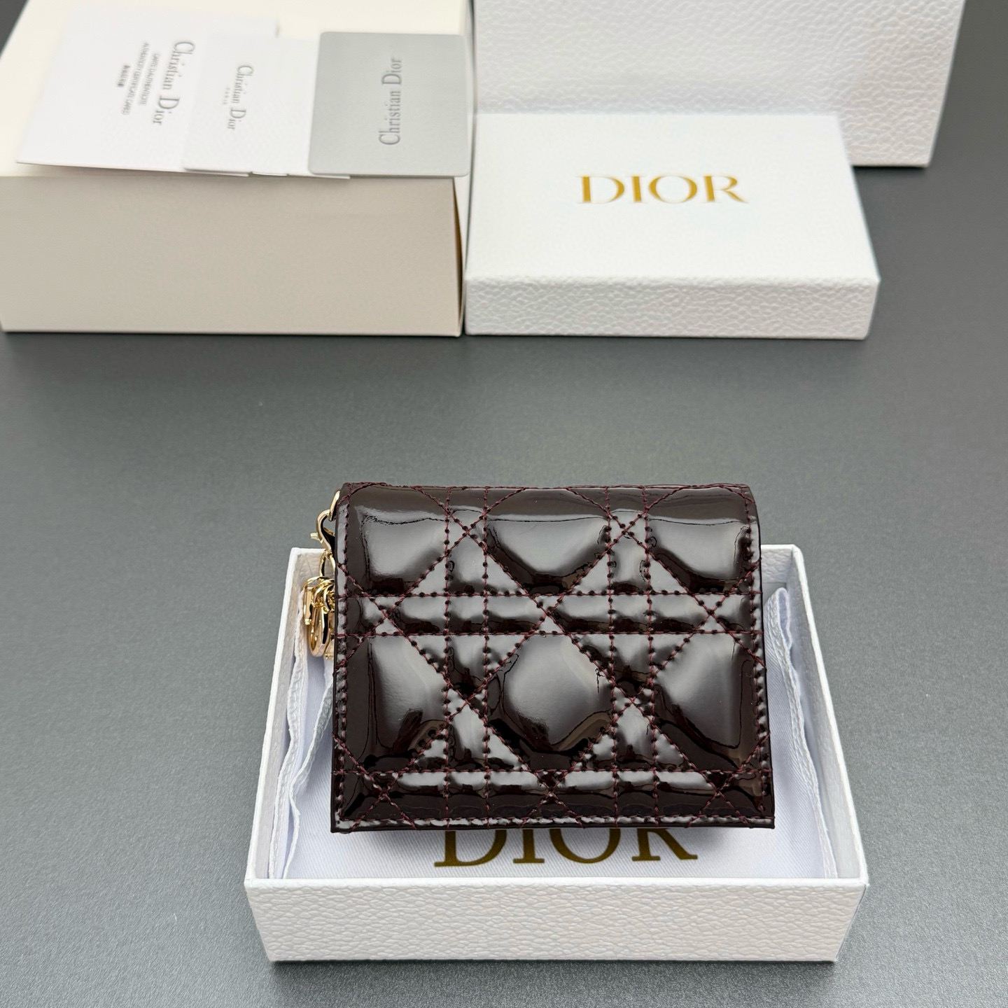 디올 Dior S0178 Lady Gardenia 지갑 11cm