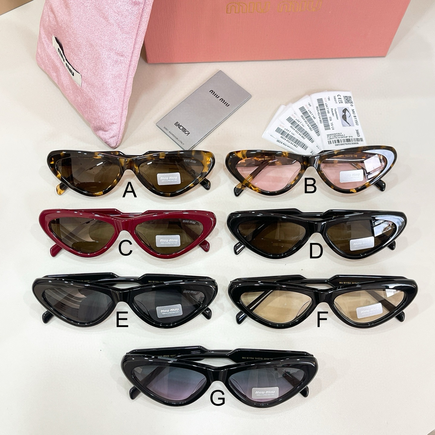 미우 미우 MIU MIU MU B11SU 54口18-140