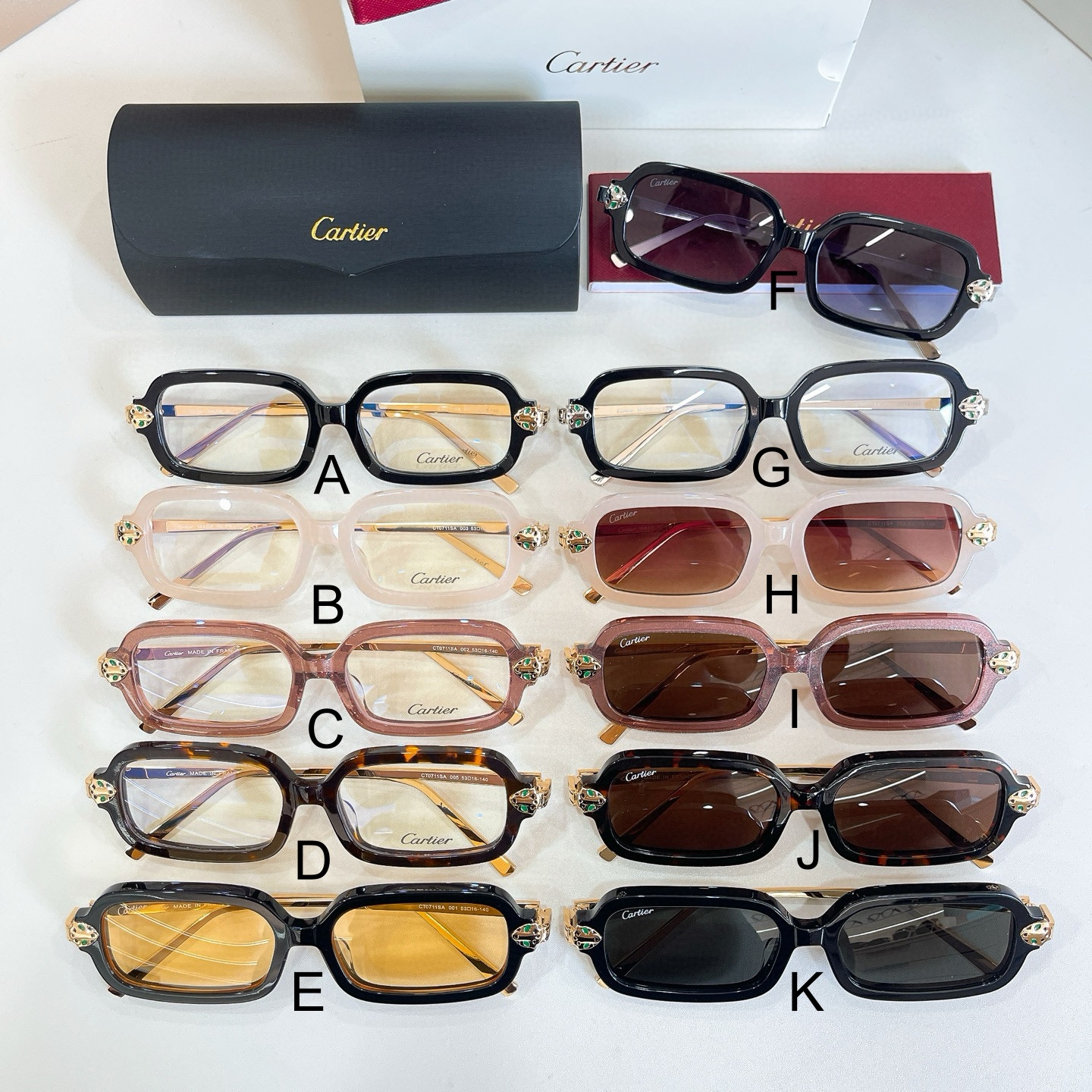 까르띠에 Cartier CT0711SA 53口16-145