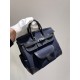 에르메스 Hermes Birkin 25cm Cargo Canvas 7U Navy/silver
