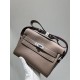 에르메스 Hermes Kelly Messenger Germany Leather 18 Etoupe (With Veins) /silver