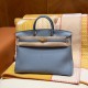 에르메스 Hermes Birkin 40cm Togo J7 Blue Lin/gold