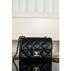 샤넬 Chanel 26c Mini Flap Bag Black 19cm