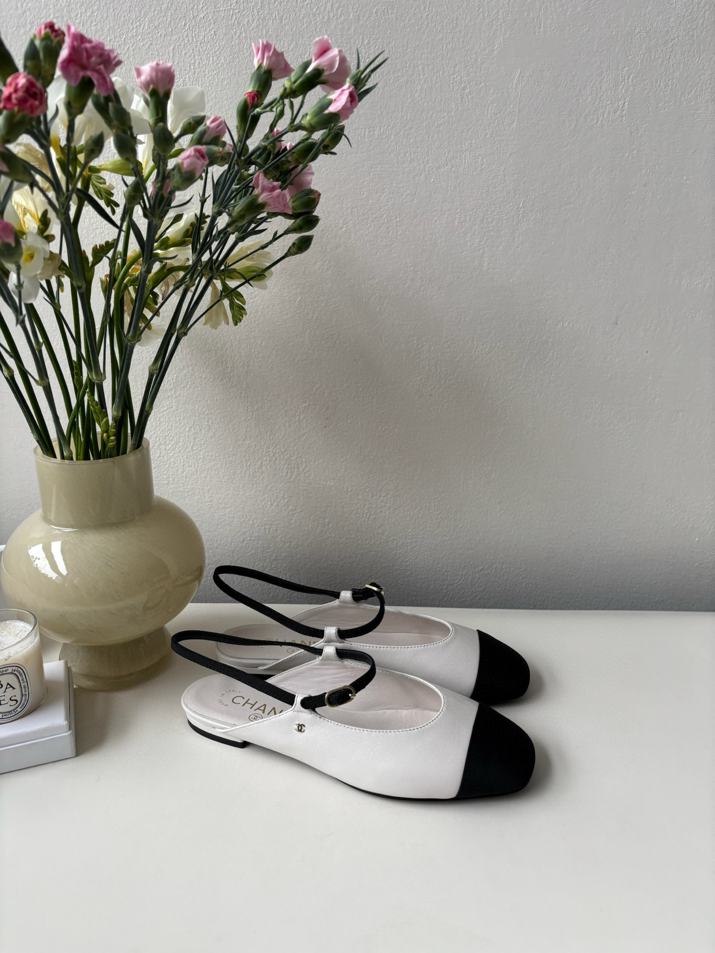샤넬 CHANEL 26ss Slingbacks White