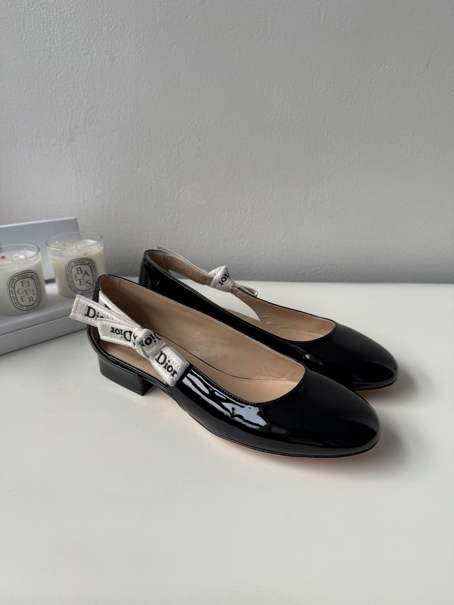 디올 Dior 플랫 Black