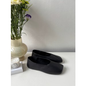 질샌더 Jil Sander Leather Ballet Flat Black