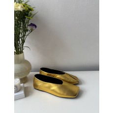 질샌더 Jil Sander Leather Ballet Flat gold