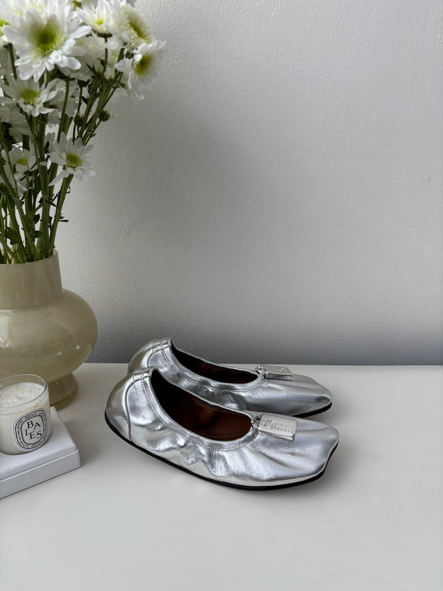 발렌시아가 Maison Margiela 슬립온 슈즈 silver