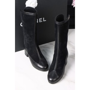 샤넬 CHANEL 25A 하이 부츠 Black