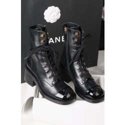 샤넬 CHANEL 25A 레이스업 Black