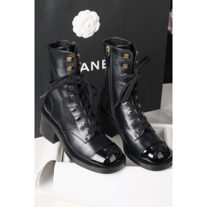 샤넬 CHANEL 25A 레이스업 Black