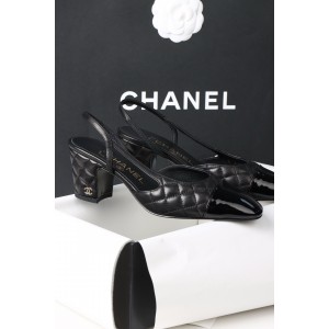 샤넬 CHANEL 25K Slingbacks Black