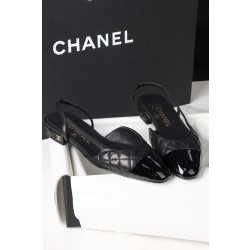 샤넬 CHANEL 25K Slingbacks Black
