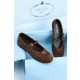 프라다 Prada Suede Ballerinas Cocoa Brown