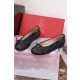 발렌티노 Valentino Quiltie 67 Ballet Flat Black