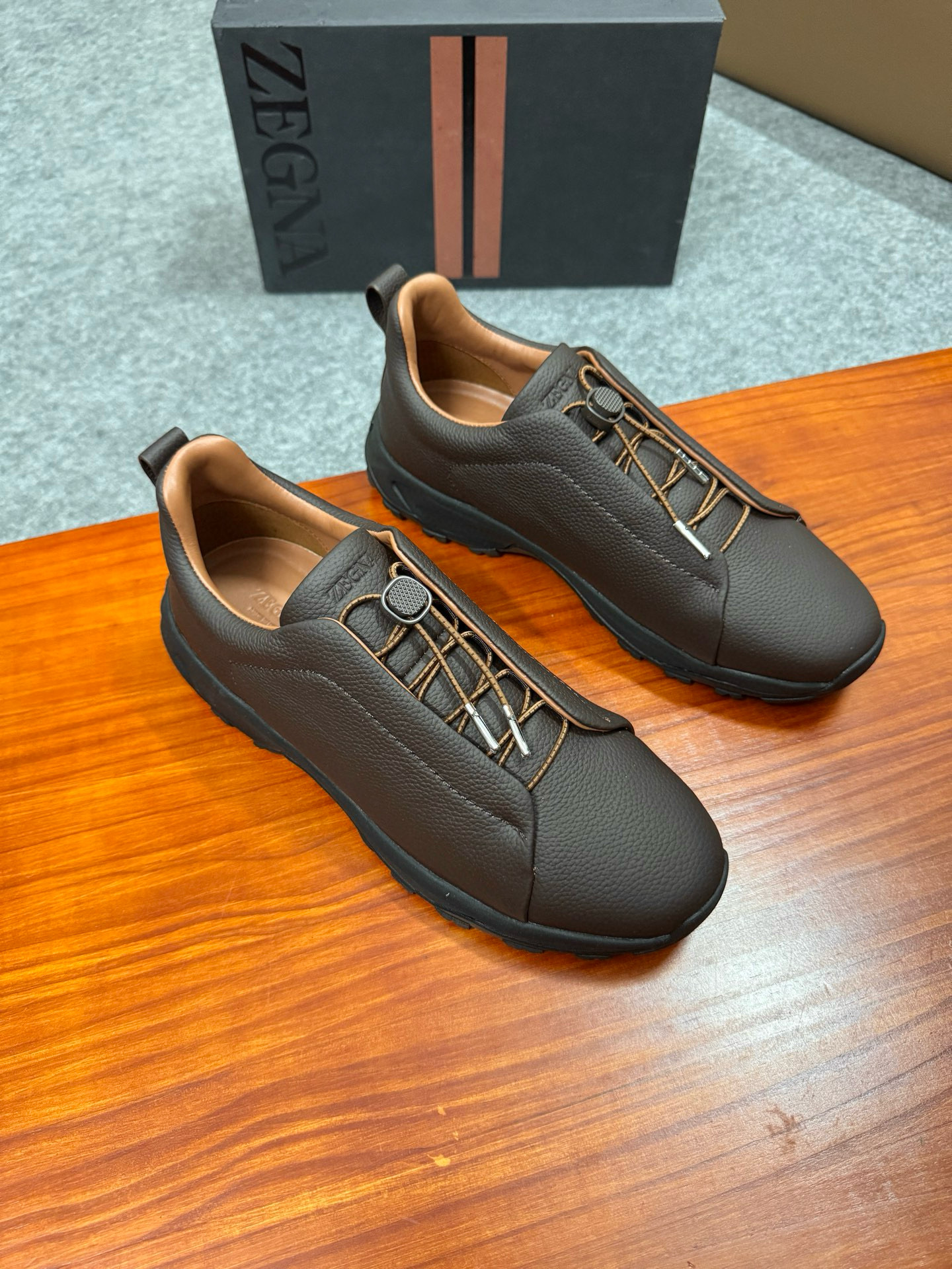 제냐 Zegna Triple Stitch TM Monte 스니커즈