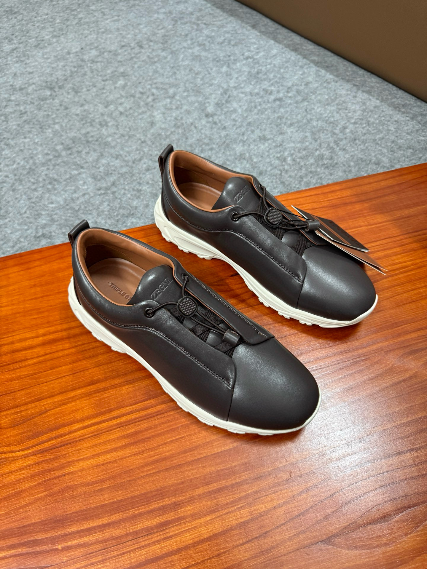 제냐 Zegna Triple Stitch TM Monte 스니커즈