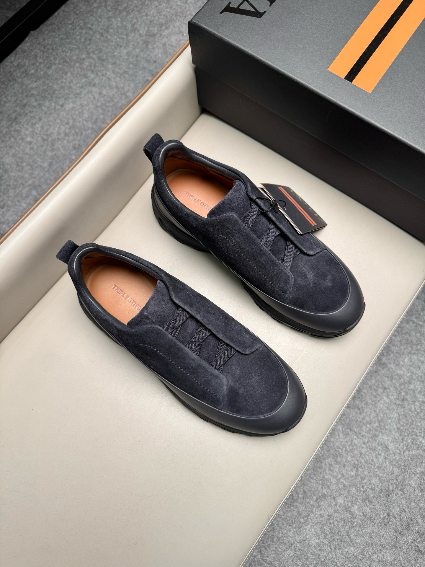 제냐 Zegna Triple Stitch TM Monte 스니커즈