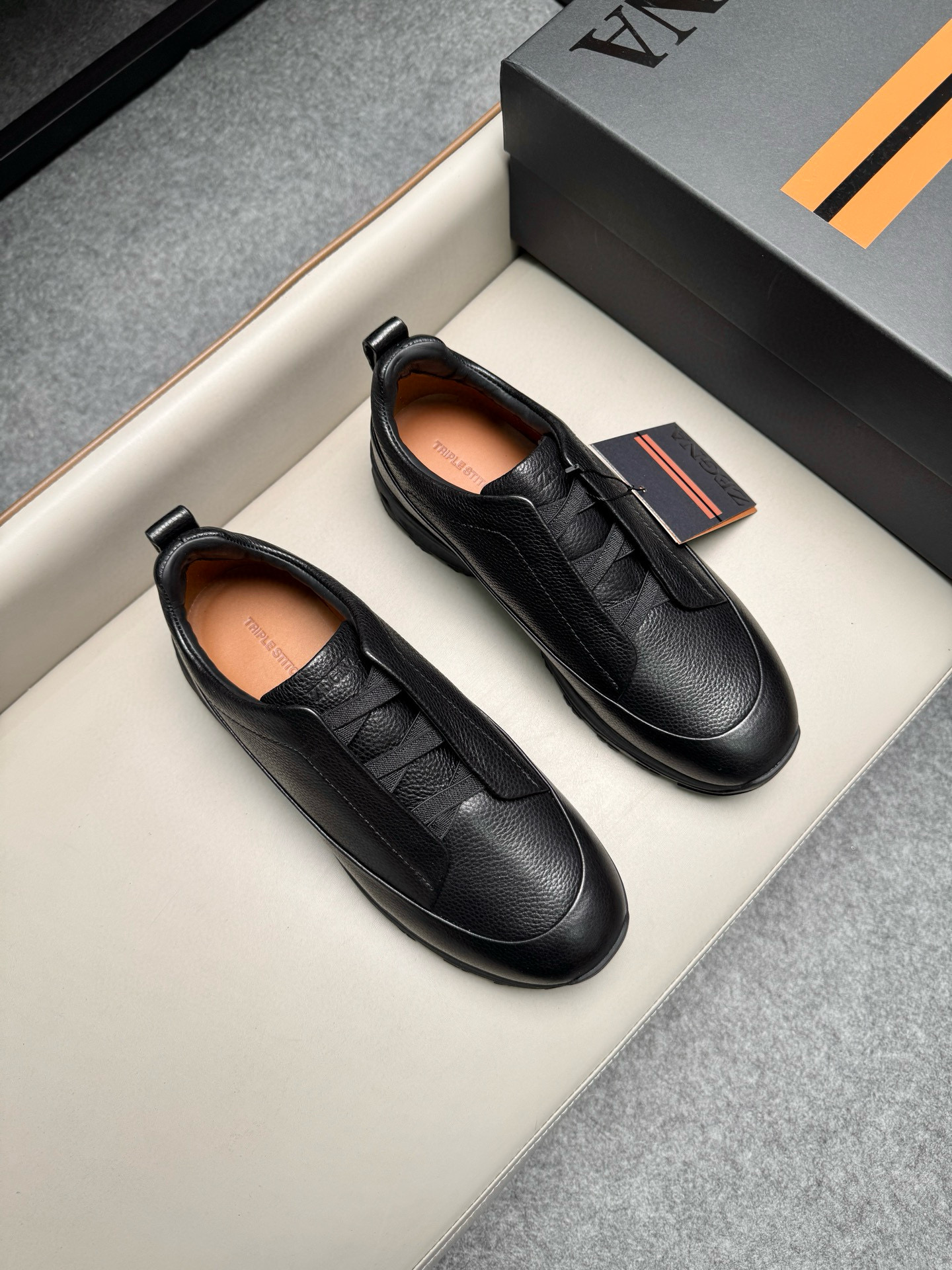 제냐 Zegna Triple Stitch TM Monte 스니커즈