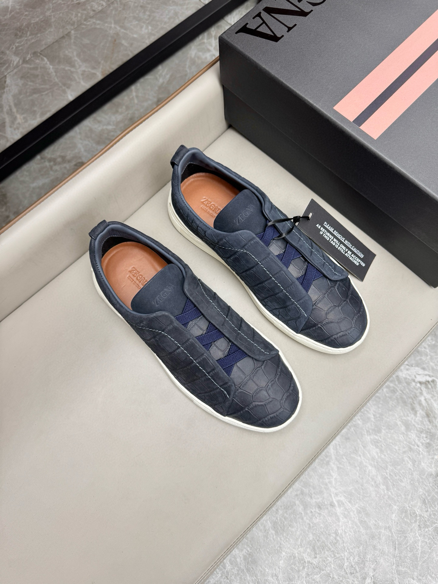 제냐 Zegna Triple Stitch TM 스니커즈