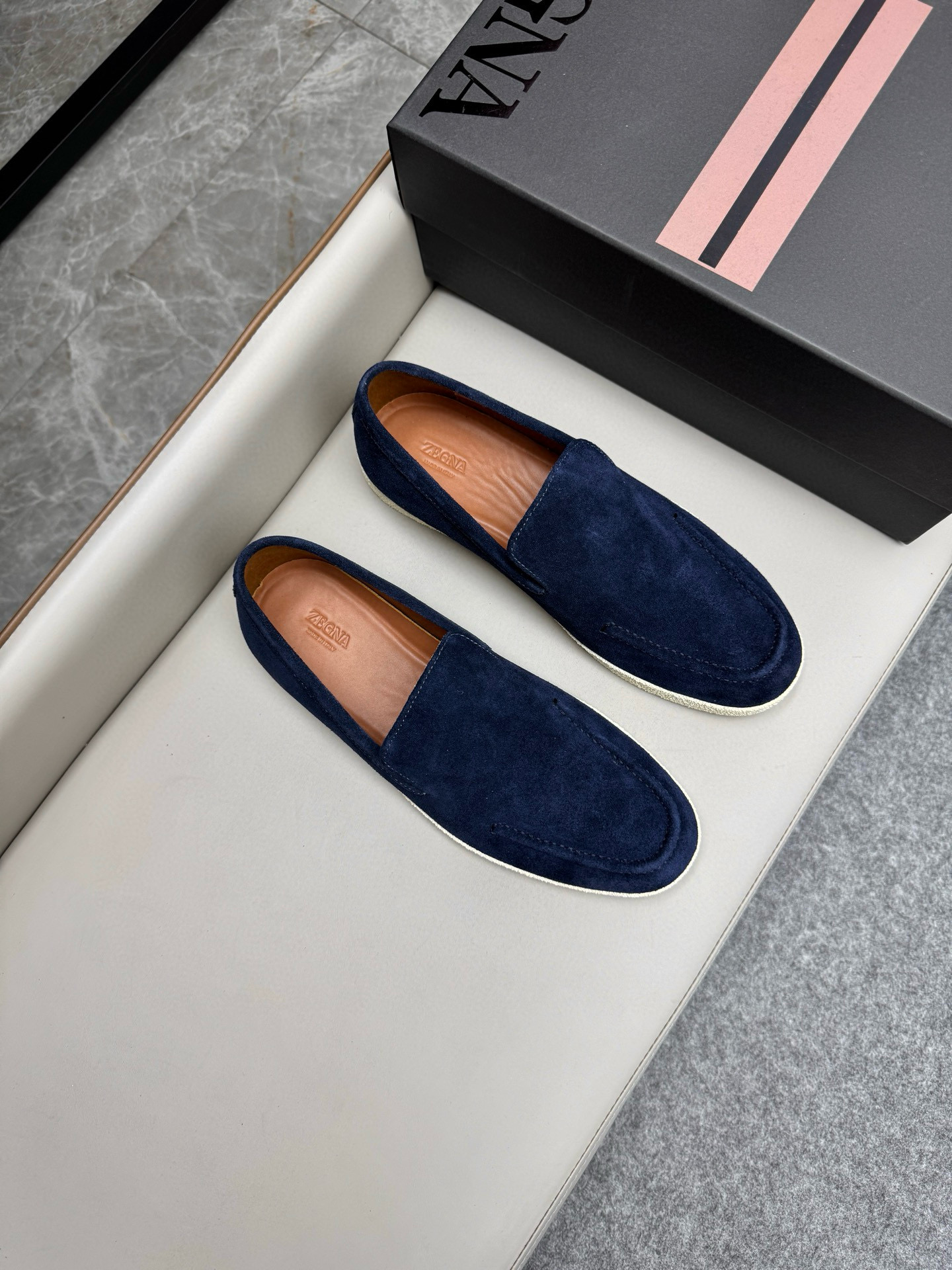 제냐 Zegna Triple Stitch TM 스니커즈