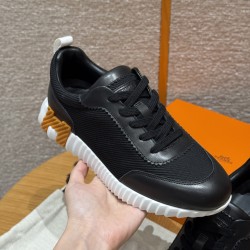 에르메스 Hermes 625 Bouncing 스니커즈 Goatskin mesh netting&Black
