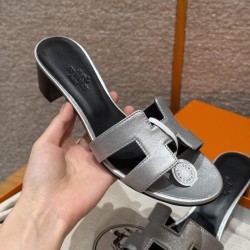 에르메스 Hermes 185 Oasis sandal Goatskin&silver gray